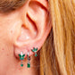 BUTTERFLY HOOP ~ Orecchino ARGENTO 925 cerchietto con farfalla in cubic zirconia ~ Mono orecchino