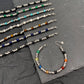 Bracciale uomo catena NODINI ACCIAIO INOSSIDABILE + perle black