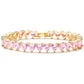 CHERIE - bracciale tennis con cubic zirconia a forma di cuore