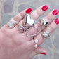 TEDDY CRYSTAL - Anello orsetto zirconato regolabile in ACCIAIO inossidabile con cubic zirconia