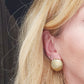 ANNABELLE rigati - ACCIAIO INOSSIDABILE ~ Paio Orecchini bottone vintage
