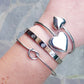 ALBA ~ Acciaio Inossidabile - Bracciale donna e uomo con nodo