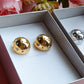 VIVIENNE CRYSTAL - ACCIAIO INOSSIDABILE ~ Paio Orecchini bottone + cubic zirconia