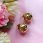 VIVIENNE CRYSTAL - ACCIAIO INOSSIDABILE ~ Paio Orecchini bottone + cubic zirconia
