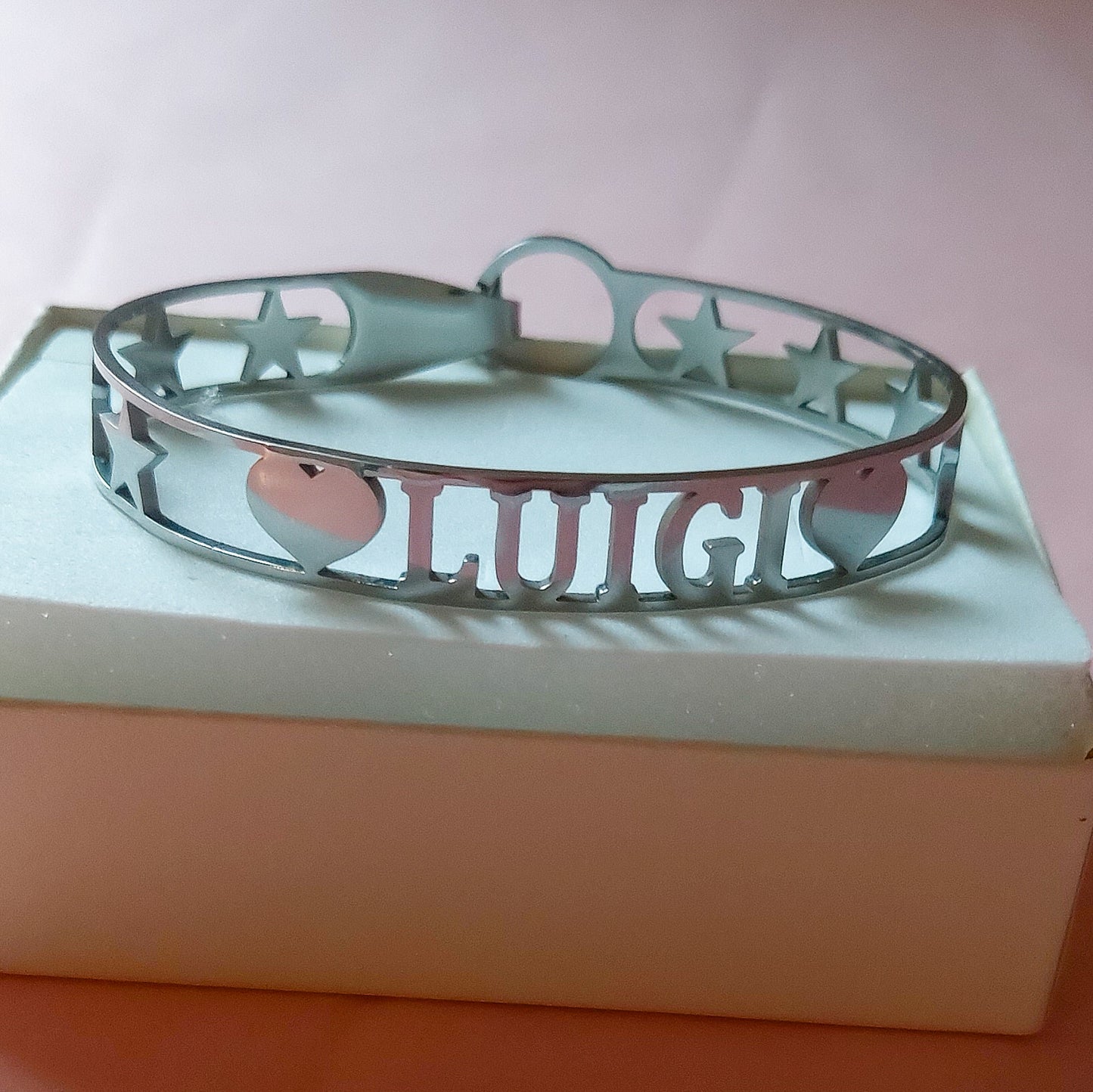 Bracciale MANETTA NOME PERSONALIZZATO in Acciaio Inossidabile