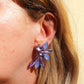 SCARLETT - Orecchini a bottone con pietre sfaccettate e Cubic Zirconia