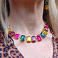 MARGOT Autumn SET -Collier & orecchini  con pietre sfaccettate