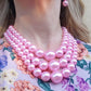 TRIPLE MAXI PEARLS  - Collana tripla perle - 5  VARIANTI COLORE