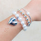 Bracciale PALLINI GOLD + bagnato ARGENTO ~ Bracciale UNISEX in ACCIAIO INOSSIDABILE