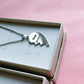 BROKEN HEART ~ ACCIAIO INOSSIDABILE 2 collane con pendente  PERSONALIZZATO cuore spezzato - amicizia - amore - famiglia - occasioni speciali