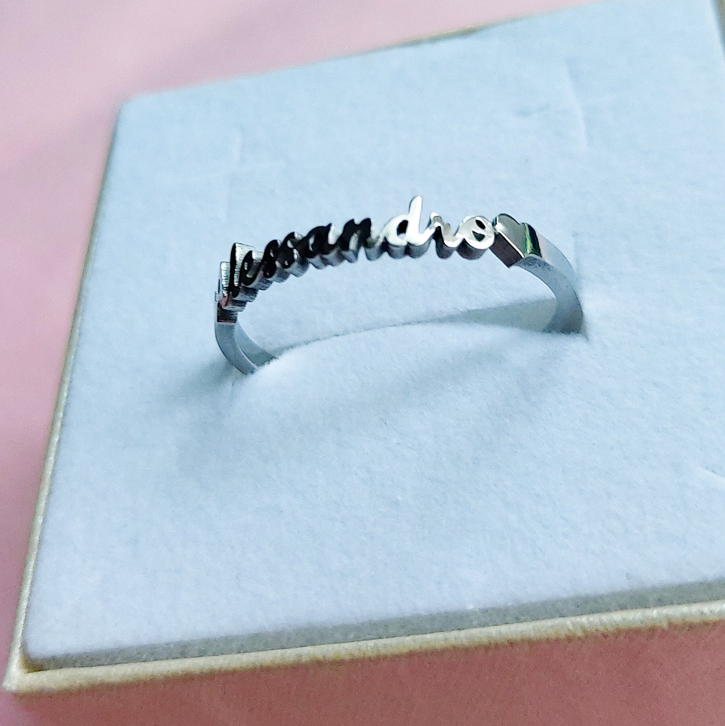 Anello Nome PERSONALIZZATO ❤️ ACCIAIO INOSSIDABILE regolabile