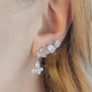 MARIPOSA MINI PENDENTI orecchini - ACCIAIO INOSSIDABILE - Paio Orecchini con farfalle pendenti con cubic zirconia