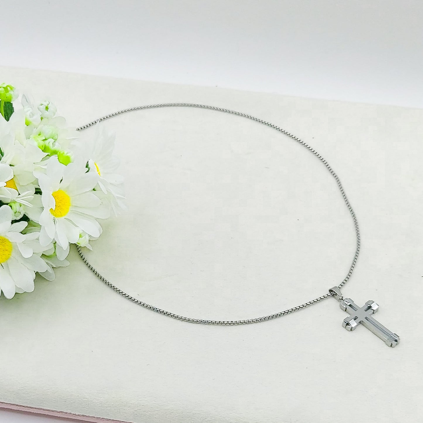 Collana pendente CROCE TECH uomo ACCIAIO