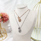 HOLY ROSARY ~ ACCIAIO INOSSIDABILE - Collana con croce e madonnina