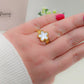 LILY ~ Anello fiore in madreperla in ACCIAIO INOSSIDABILE