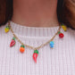 SUMMER IN ITALY - ACCIAIO inossidabile - Collana catena charms frutta estiva