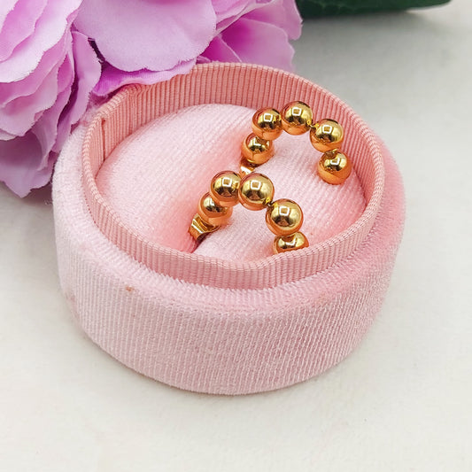 JOSIE hoops - ACCIAIO INOSSIDABILE -  Orecchini a cerchio con pallini
