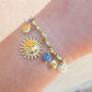 SOLEIL BRACCIALE - ACCIAIO inossidabile - Bracciale con charms sole e murrine