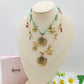 SHELL COLLANA - ACCIAIO inossidabile - Collana intrecciata con conchiglia e pietre dure