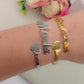 SWEET ♥ NAME Bracciale MANETTA Nome PERSONALIZZATO in Acciaio Inossidabile