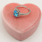 KATE ~ 8 COLORI - Anello regolabile con cubic zirconia a forma di OVALE