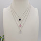 JADE ~ ARGENTO 925 ~ Collana con pendente cuore in cubic zirconia