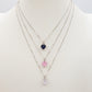 JADE ~ ARGENTO 925 ~ Collana con pendente cuore in cubic zirconia
