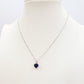 JADE ~ ARGENTO 925 ~ Collana con pendente cuore in cubic zirconia