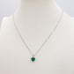 JADE ~ ARGENTO 925 ~ Collana con pendente cuore in cubic zirconia