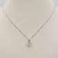JADE ~ ARGENTO 925 ~ Collana con pendente cuore in cubic zirconia