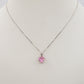 JADE ~ ARGENTO 925 ~ Collana con pendente cuore in cubic zirconia