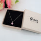 JADE ~ ARGENTO 925 ~ Collana con pendente cuore in cubic zirconia