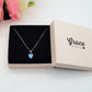 JADE ~ ARGENTO 925 ~ Collana con pendente cuore in cubic zirconia