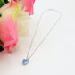 JADE ~ ARGENTO 925 ~ Collana con pendente cuore in cubic zirconia