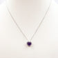DIANA - ACCIAIO INOSSIDABILE- collana con pendente cuore in cubic zirconia
