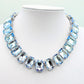 MARGOT collier con pietre sfaccettate - silver