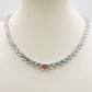 CHERIE -CUORI DEGRADE'- collana collier con cubic zirconia a forma di cuore