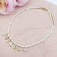 CHOKER Perle colours Con Nome personalizzato in Acciaio Inox