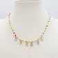 Collana Perline Rainbow Con Nome personalizzabile ARGENTO e ORO in Acciaio Inox
