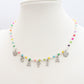 Collana Perline Rainbow Con Nome personalizzabile ARGENTO e ORO in Acciaio Inox