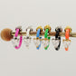 ROSE FLUO - HOOPS - acciaio inossidabile- 13 colori orecchini a cerchio smaltati con cubic zirconia
