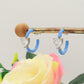 ROSE FLUO - HOOPS - acciaio inossidabile- 13 colori orecchini a cerchio smaltati con cubic zirconia