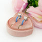ROSE FLUO - HOOPS - acciaio inossidabile- 13 colori orecchini a cerchio smaltati con cubic zirconia