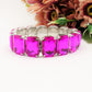 MARGOT Silver - Bracciale Elasticizzato con pietre sfaccettate