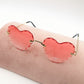 ADELINE - Occhiali da sole a cuore UV400 con custodia