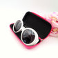 BRIENNE - Occhiali da sole MAXI con FIOCCO -  UV400 con custodia
