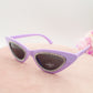 ARYA CRYSTAL - Occhiali da sole Cateye UV400 con custodia