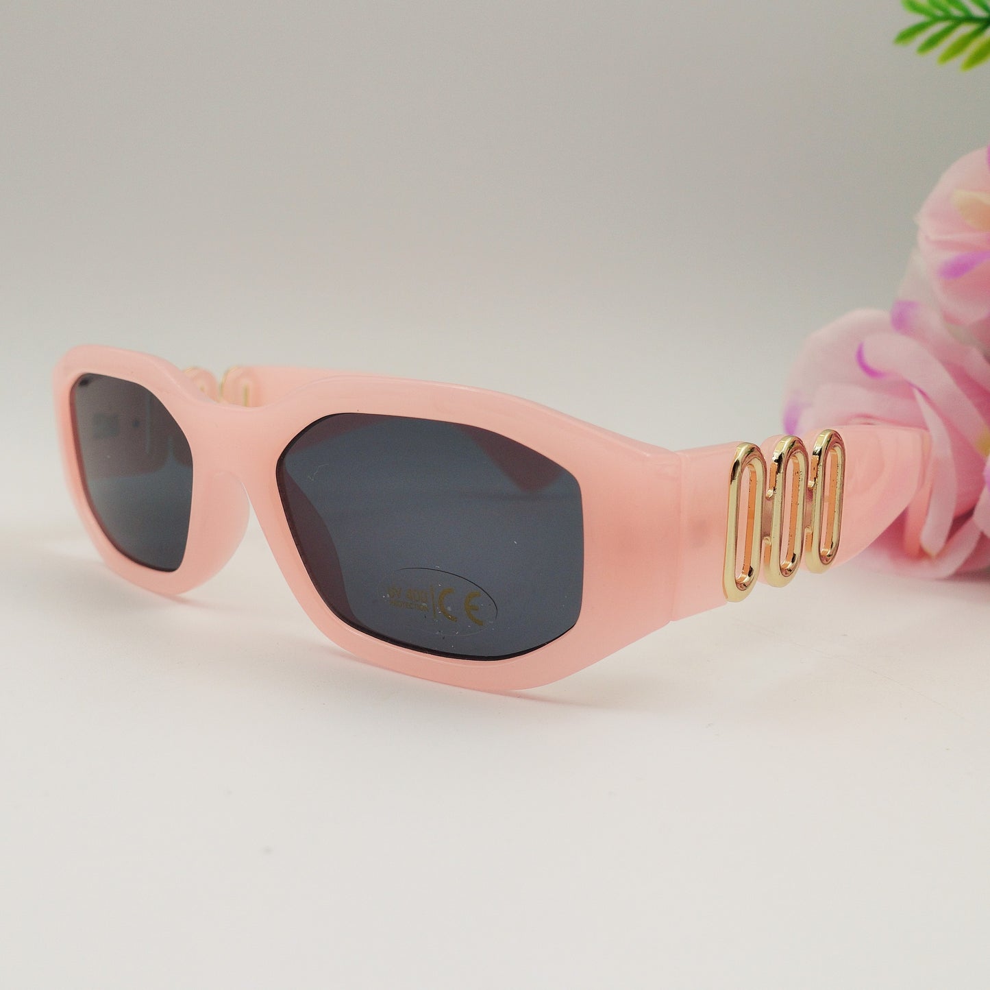 LEXIE - Occhiali da sole con dettagli gold -  UV400 con custodia