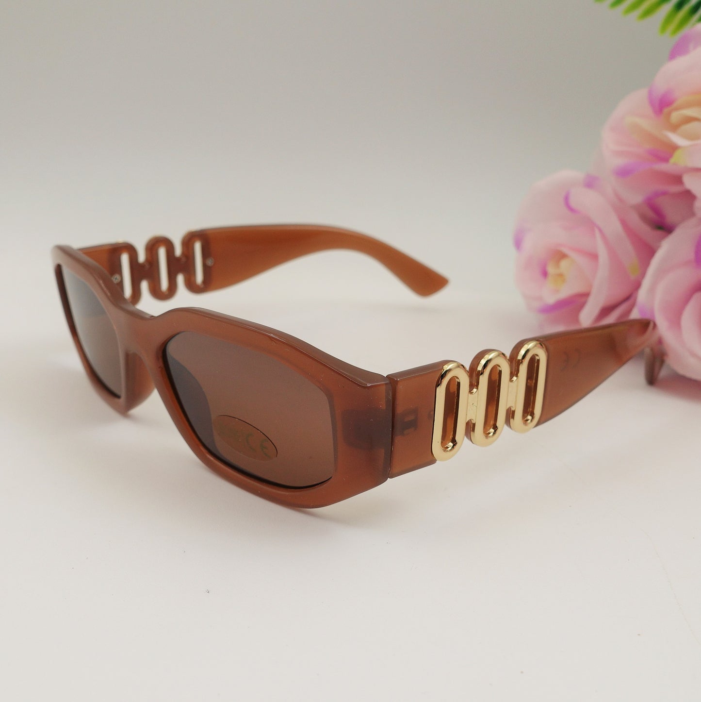 LEXIE - Occhiali da sole con dettagli gold -  UV400 con custodia