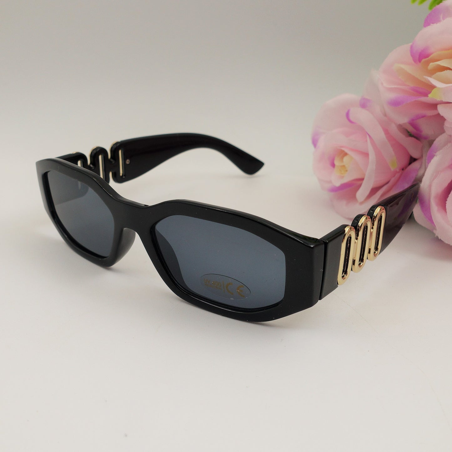 LEXIE - Occhiali da sole con dettagli gold -  UV400 con custodia
